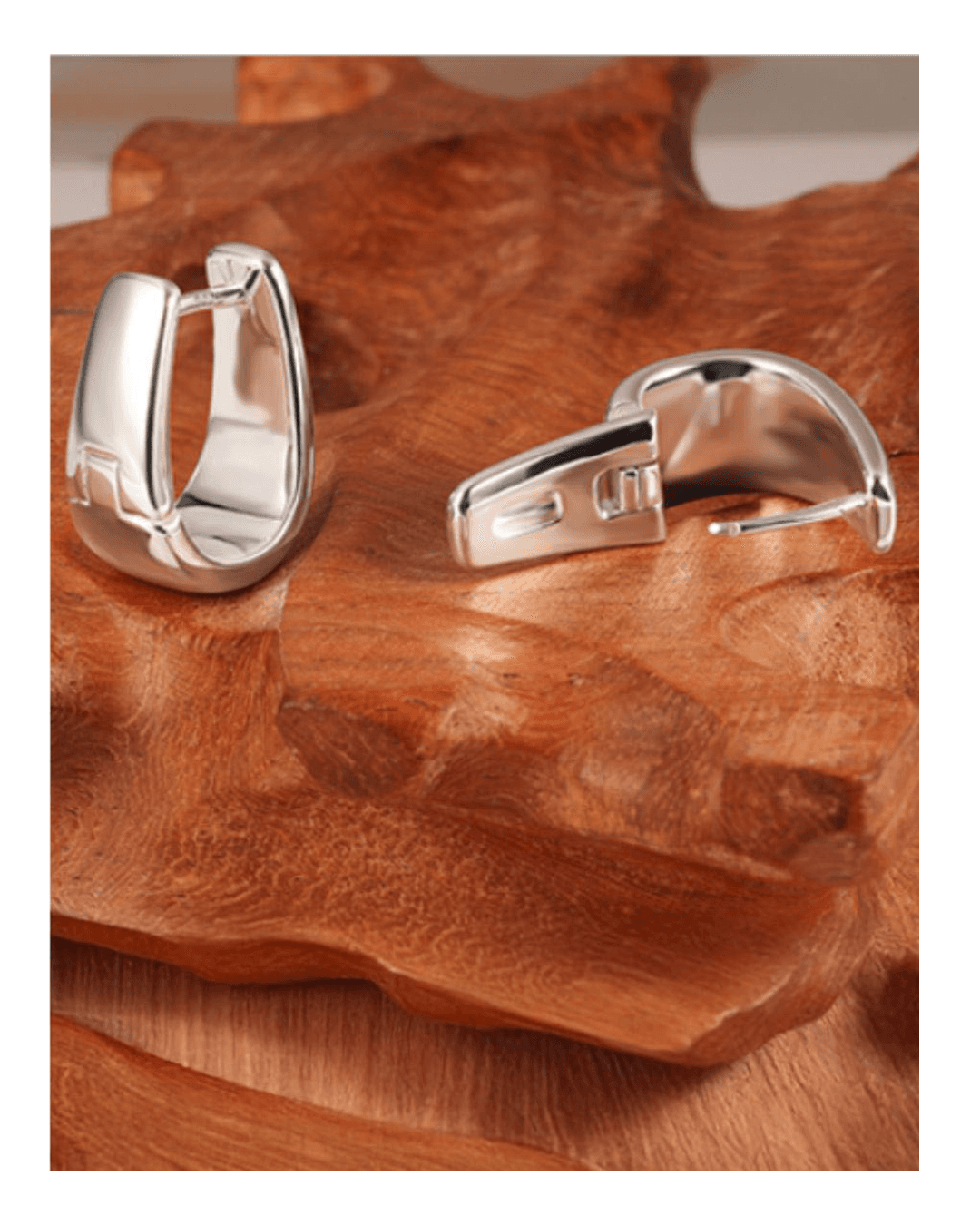 Sculptural Silver Earrings